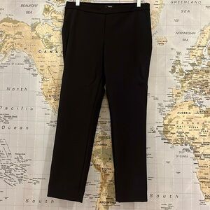 Theory Stretch Pull On Black Pants Size 8